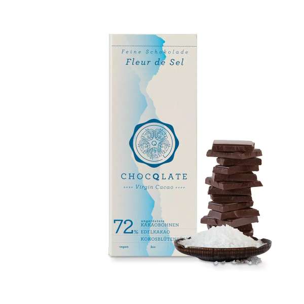 CHOCQLATE Bio Schokolade FLEUR DE SEL 75g