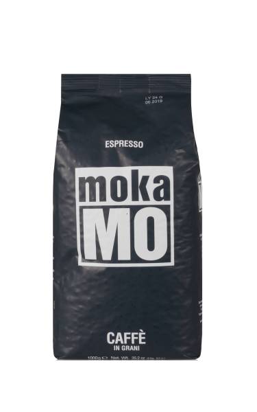 MokaMO Forte Espresso 1kg Bohnen - schwarzer Beutel